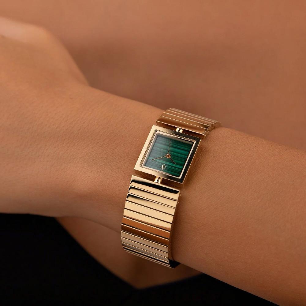 L'exception Montre Linea Malachite Emeraude Vanna
