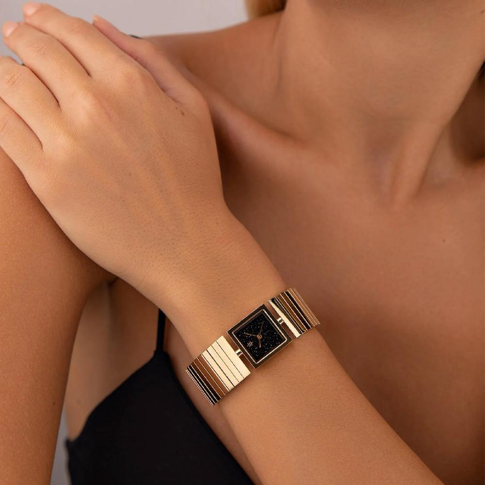 L'exception Montre Linea Sandstone Noir Vanna