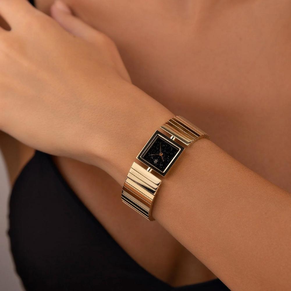 L'exception Montre Linea Sandstone Noir Vanna