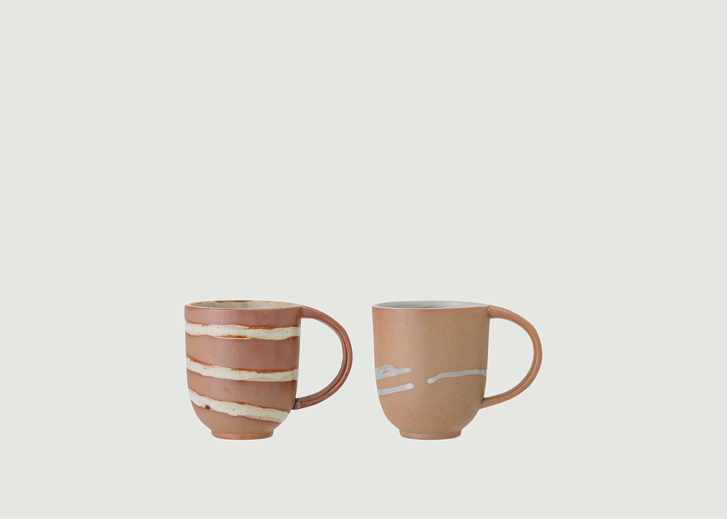 l'exception Mugs Peony Blanc Bloomingville