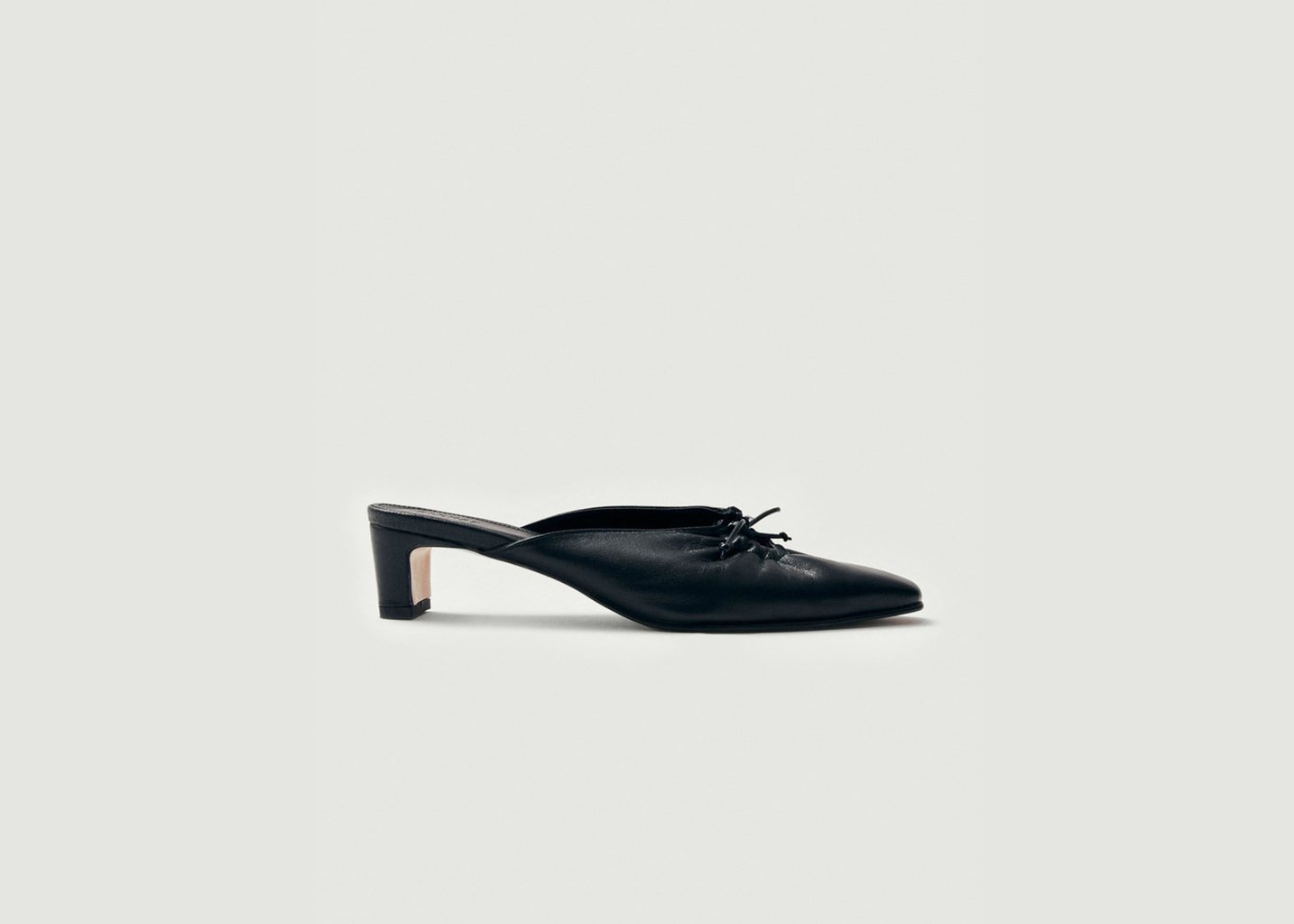 l'exception Mules Amar en cuir Noir Alohas