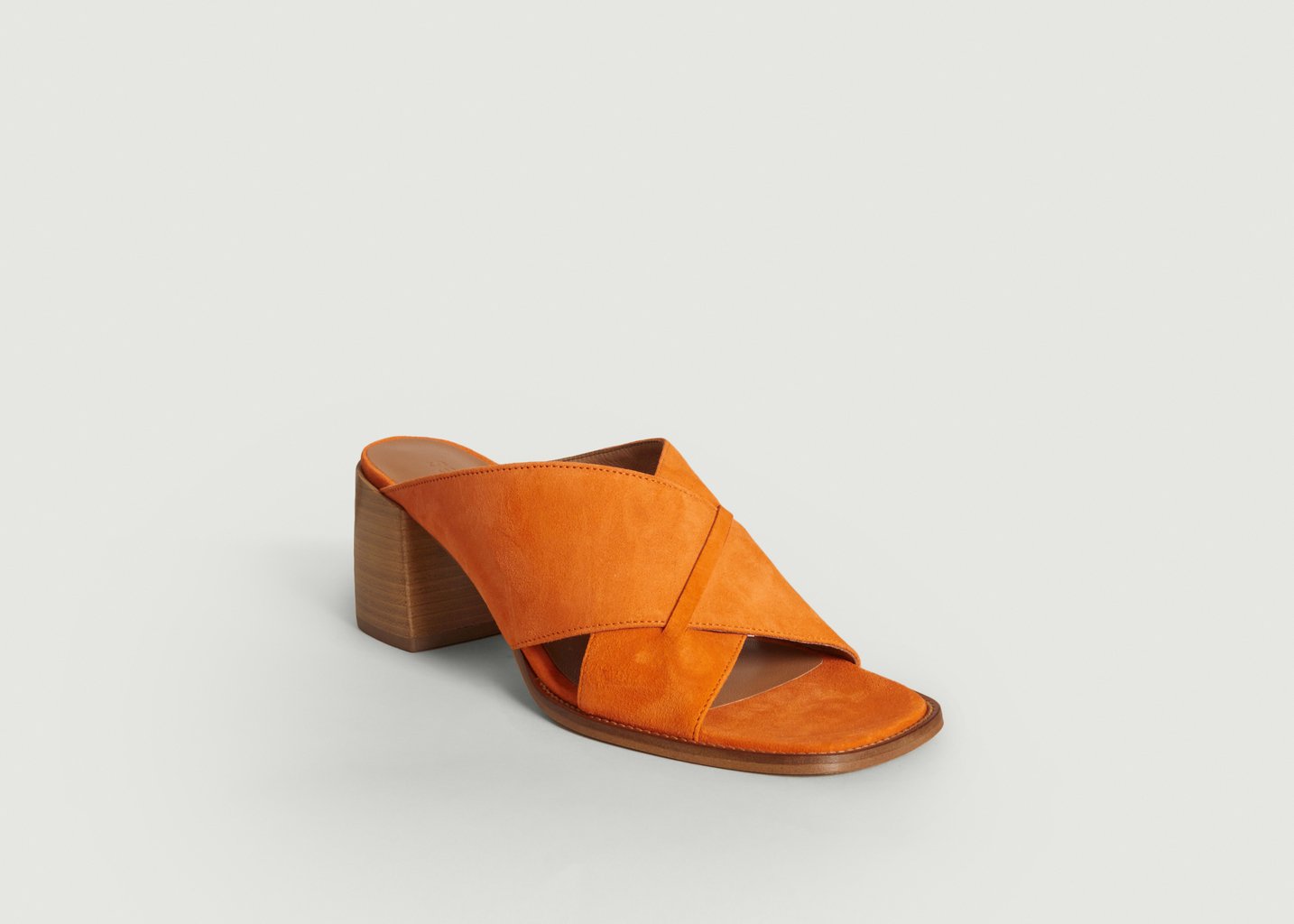 l'exception Mules en cuir Sokosti Orange Sessùn