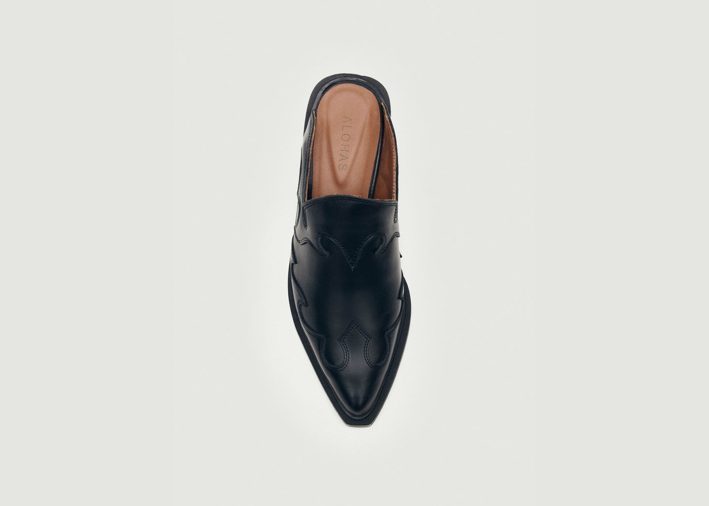 L'exception Mules En Cuir Weston Noir Alohas