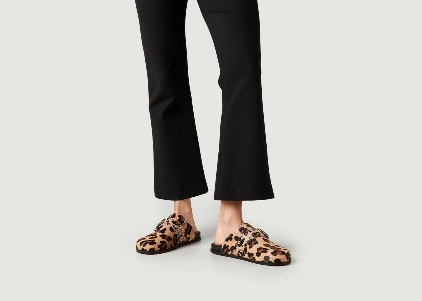 L'exception Mules Halia En Cuir Beige Alohas