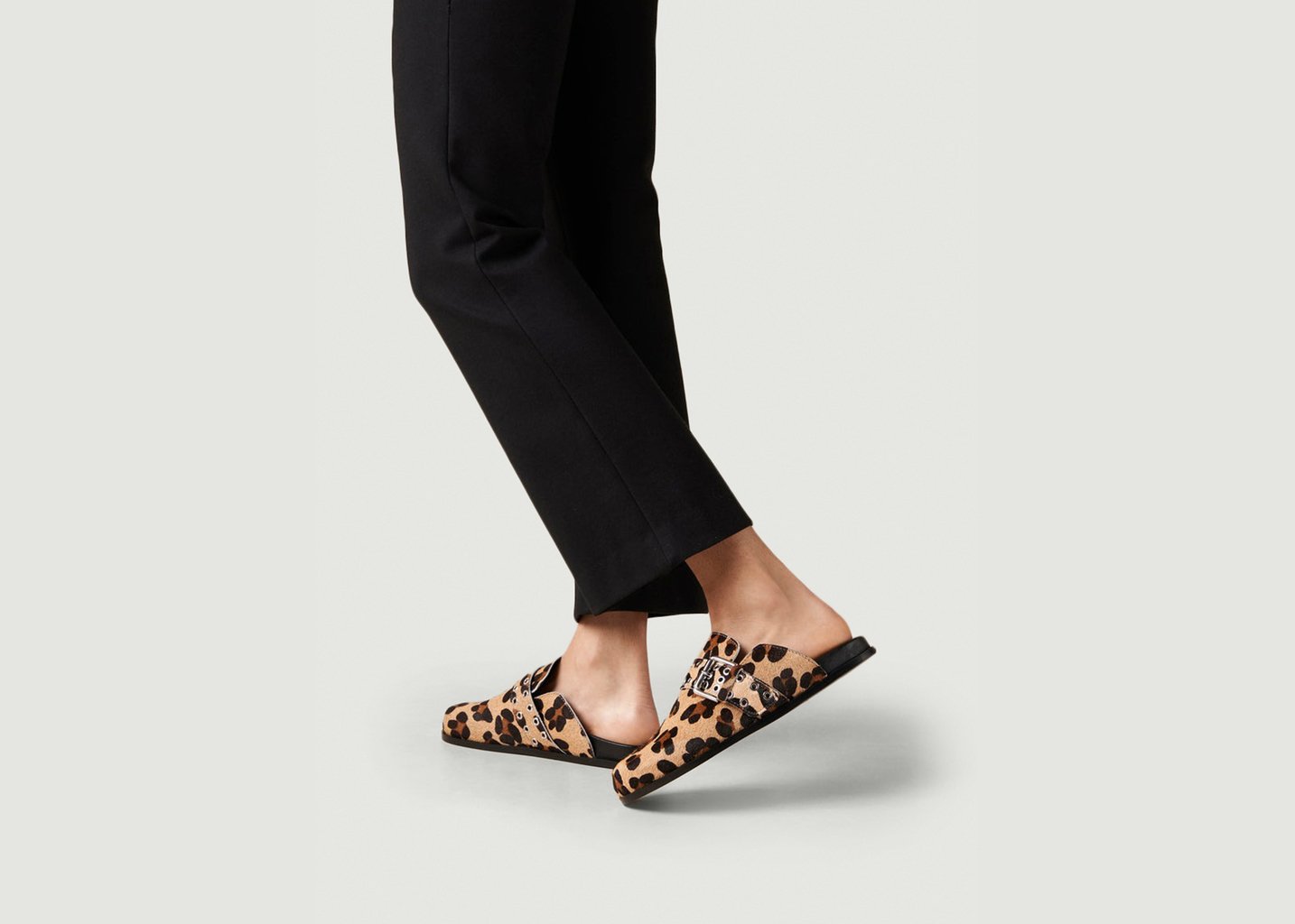 L'exception Mules Halia En Cuir Beige Alohas