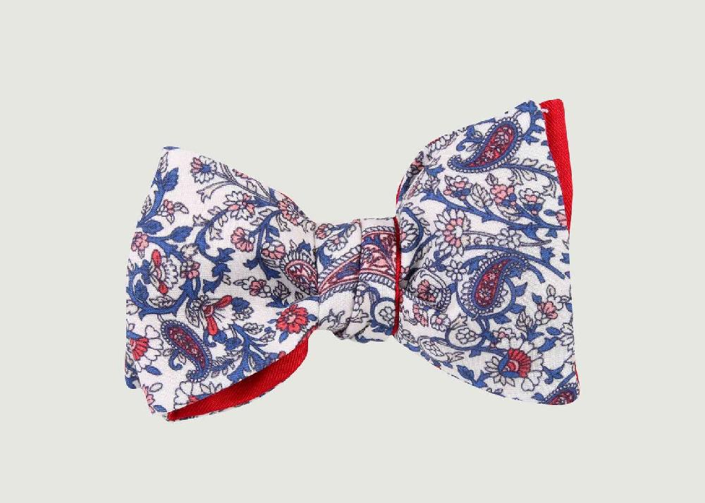 l'exception Nœud Papillon Paisley Bleu Cinabre