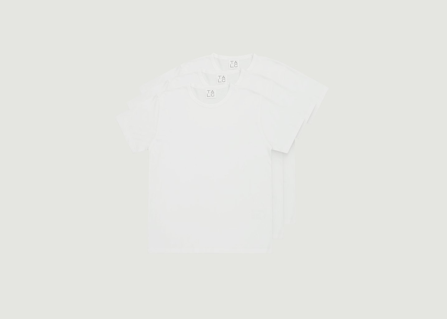 l'exception Pack 3 T shirts Muse Blanc Talc Paris