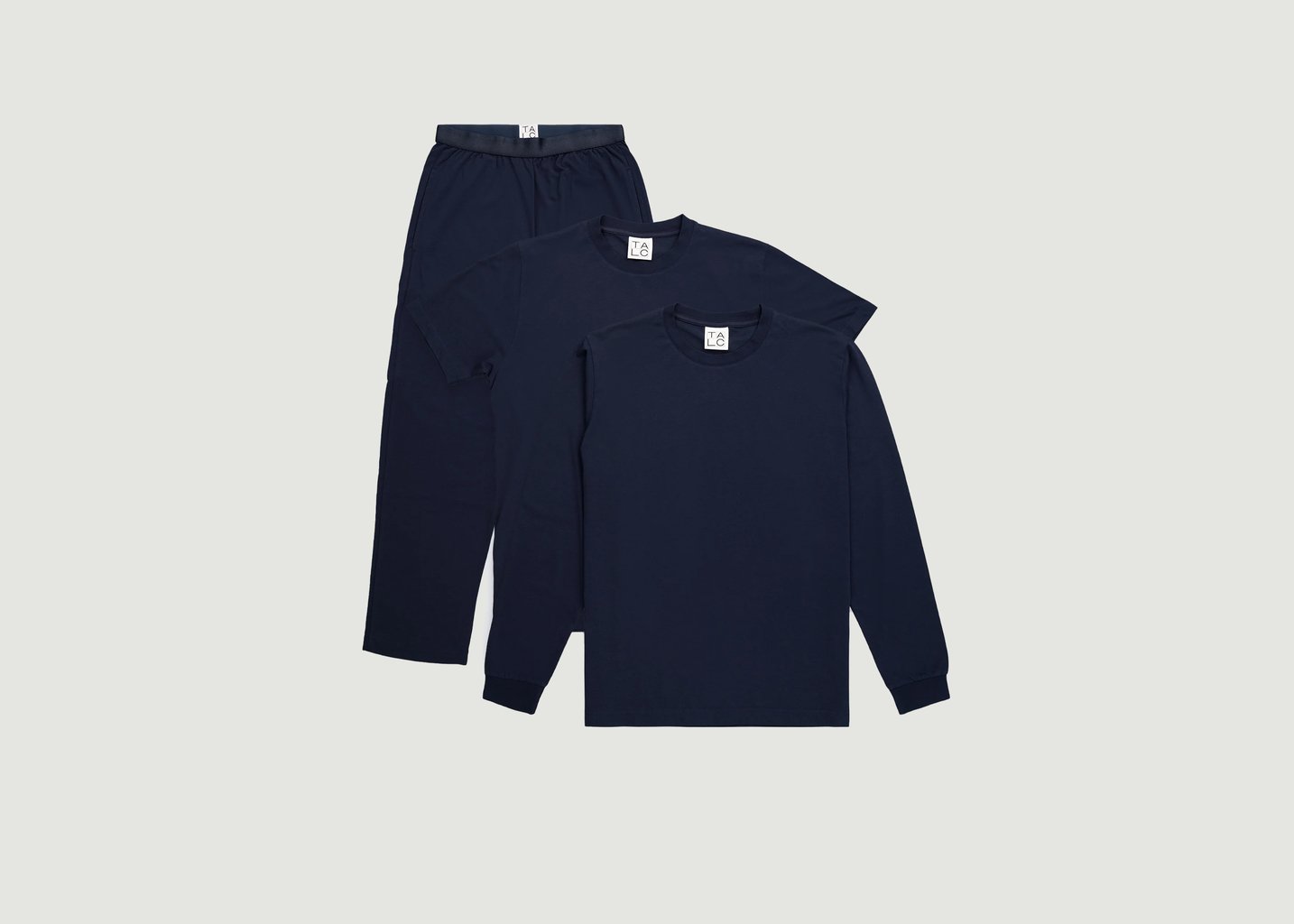 L'exception Pack Supima Bleu Marine Talc Paris