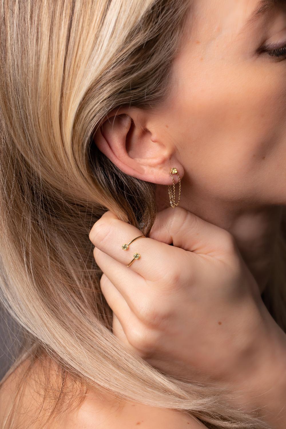 L'exception Paire De Boucles Abel Or April Please