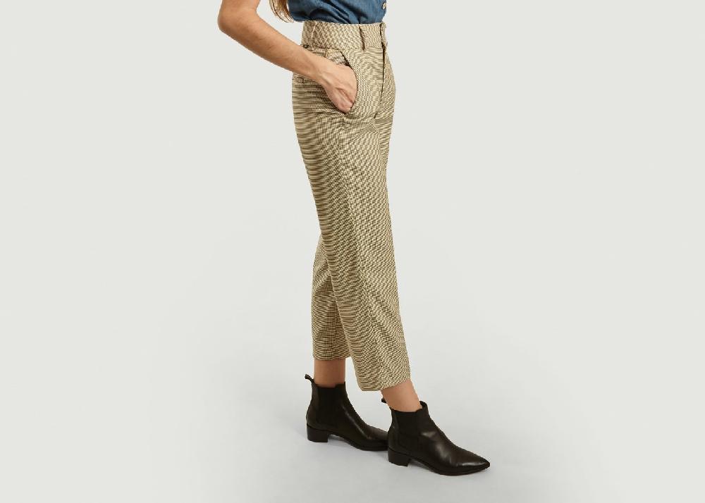 L'exception Pantalon 7/8e Liv Taupe Reiko