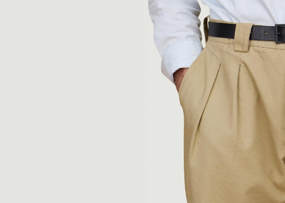 L'exception Pantalon À Pinces Beige Later