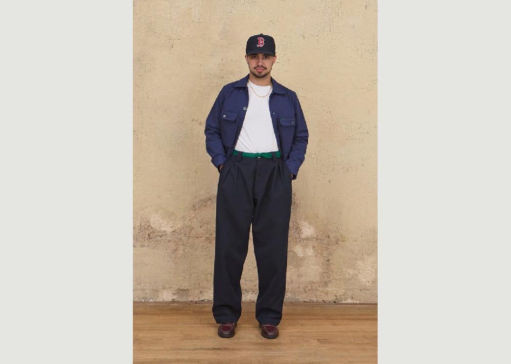 L'exception Pantalon À Pinces Bleu Marine Later