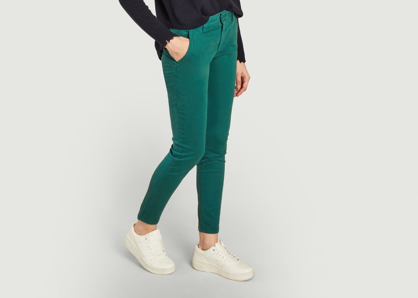 L'exception Pantalon Ajusté Sandy Vert Reiko