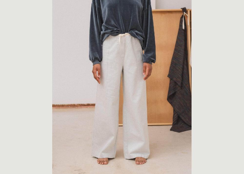 l'exception Pantalon Arthur Ecru Baserange