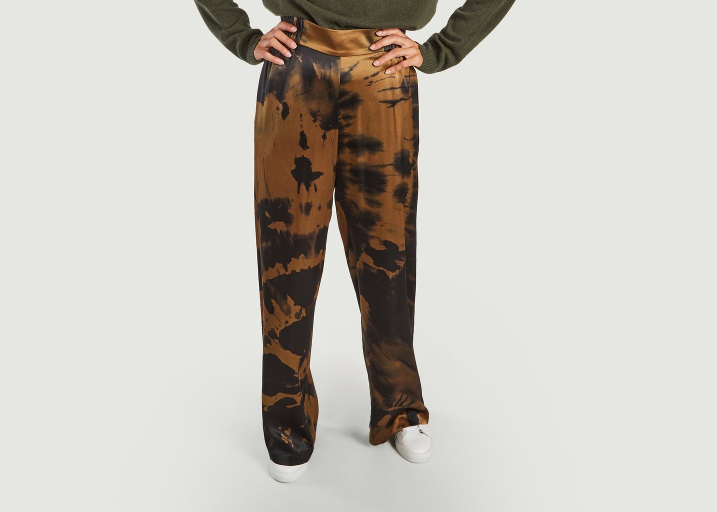 l'exception Pantalon Baccarat Cacao Momoni