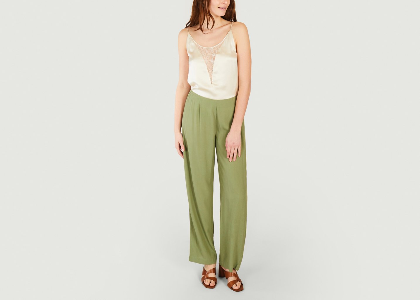 L'exception Pantalon Bill Vert Karma Koma
