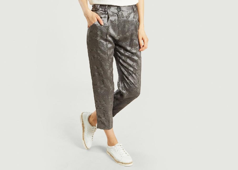 L'exception Pantalon Brocard Gris Dévastée