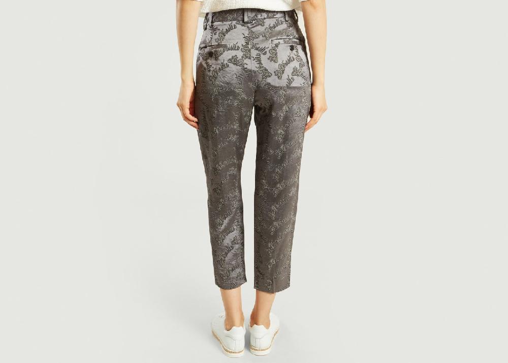 L'exception Pantalon Brocard Gris Dévastée