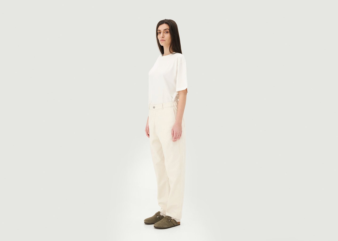 L'exception Pantalon Calder Ecru Noyoco