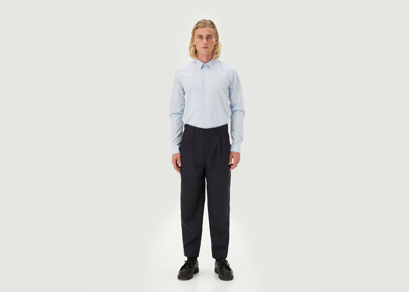 L'exception Pantalon Cambridge Bleu Marine Noyoco