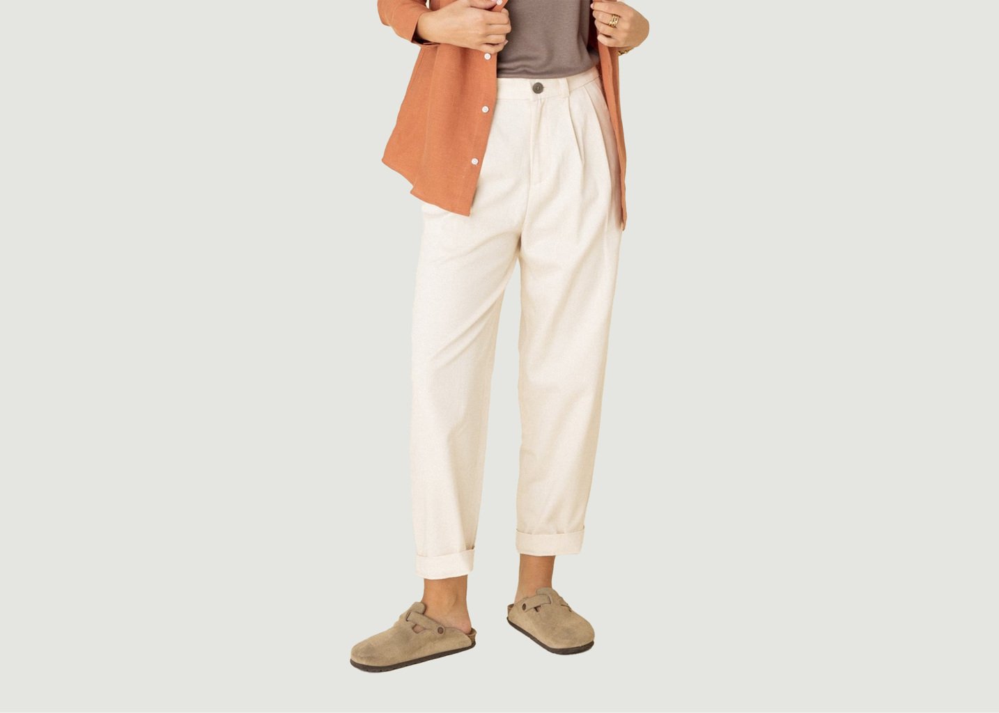 L'exception Pantalon Cambridge Ecru Noyoco
