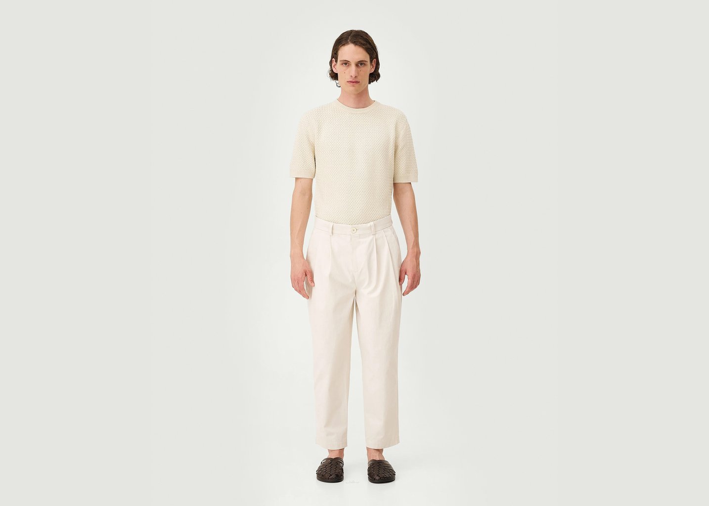 l'exception Pantalon Cambridge Ecru noyoco