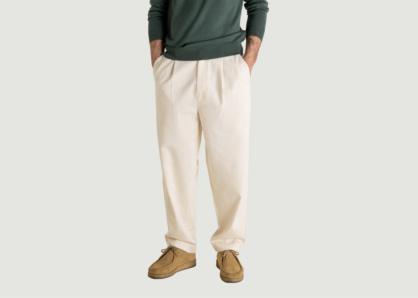 l'exception Pantalon Cambridge Ecru noyoco