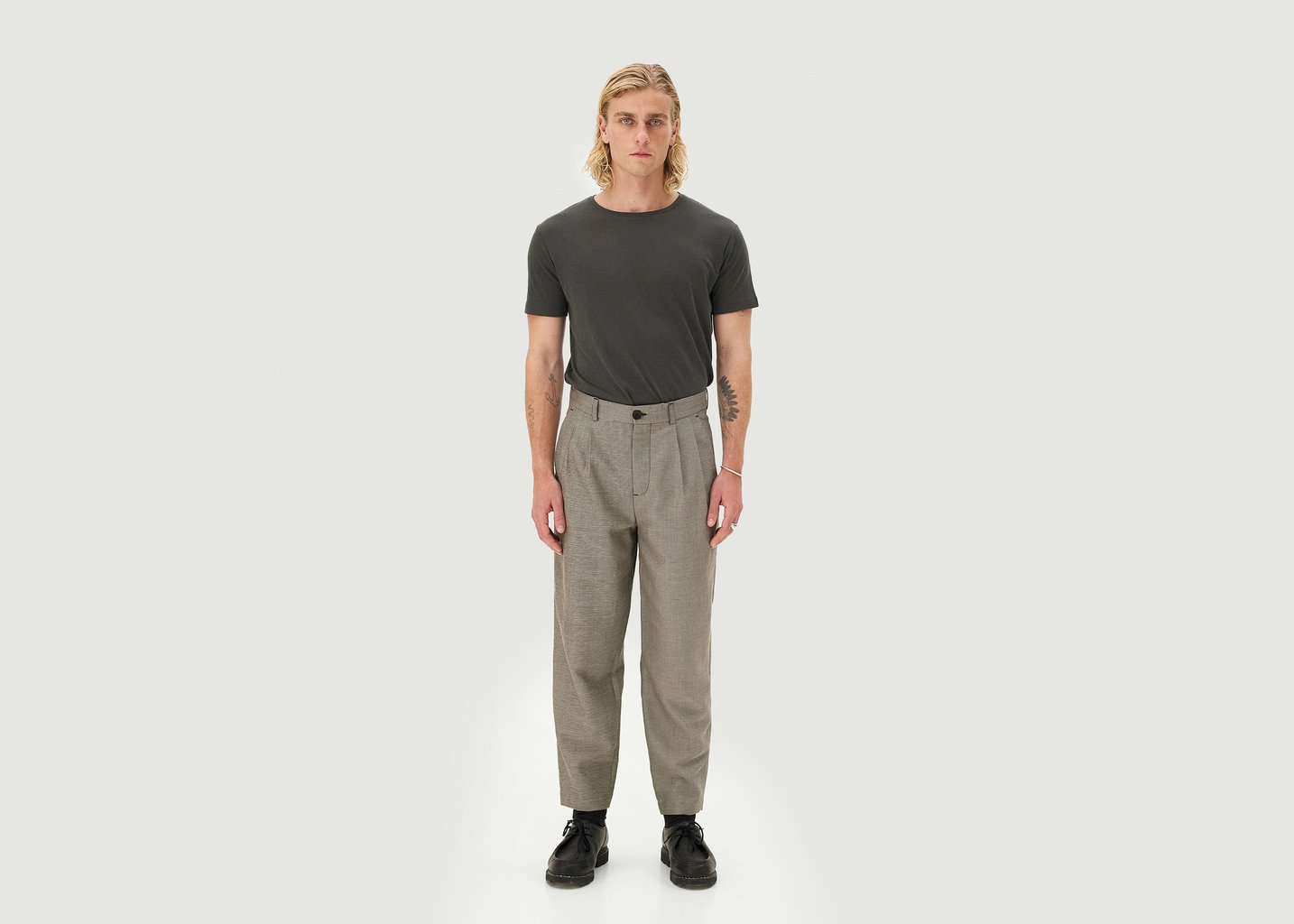 L'exception Pantalon Cambridge Gris Léger Noyoco