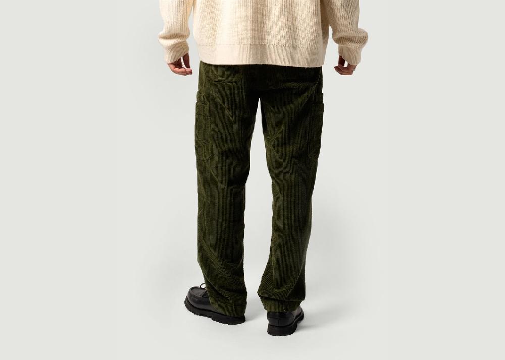 L'exception Pantalon Cargo Khaki Côtelé Paris