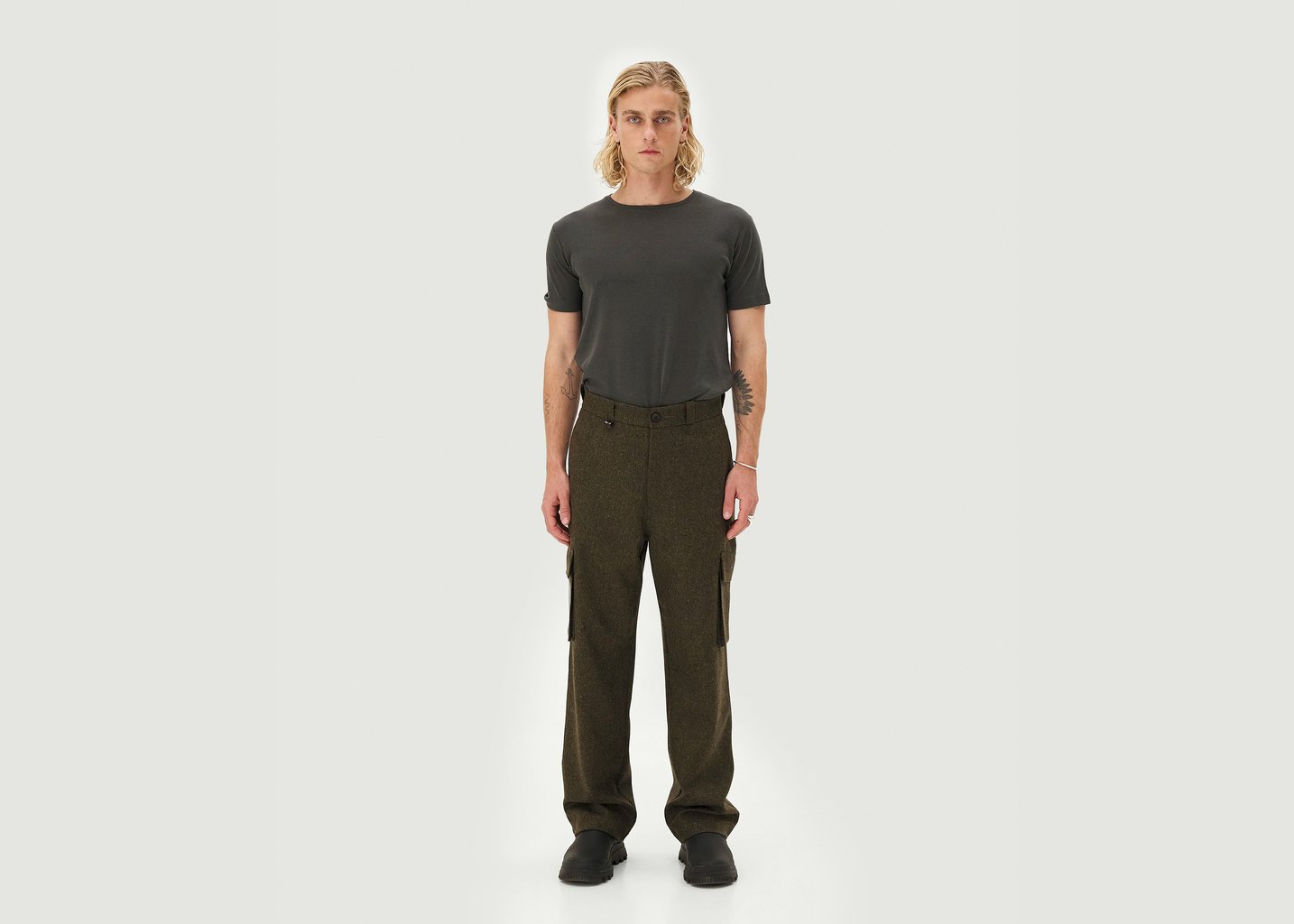 L'exception Pantalon Cargo Khaki Noyoco