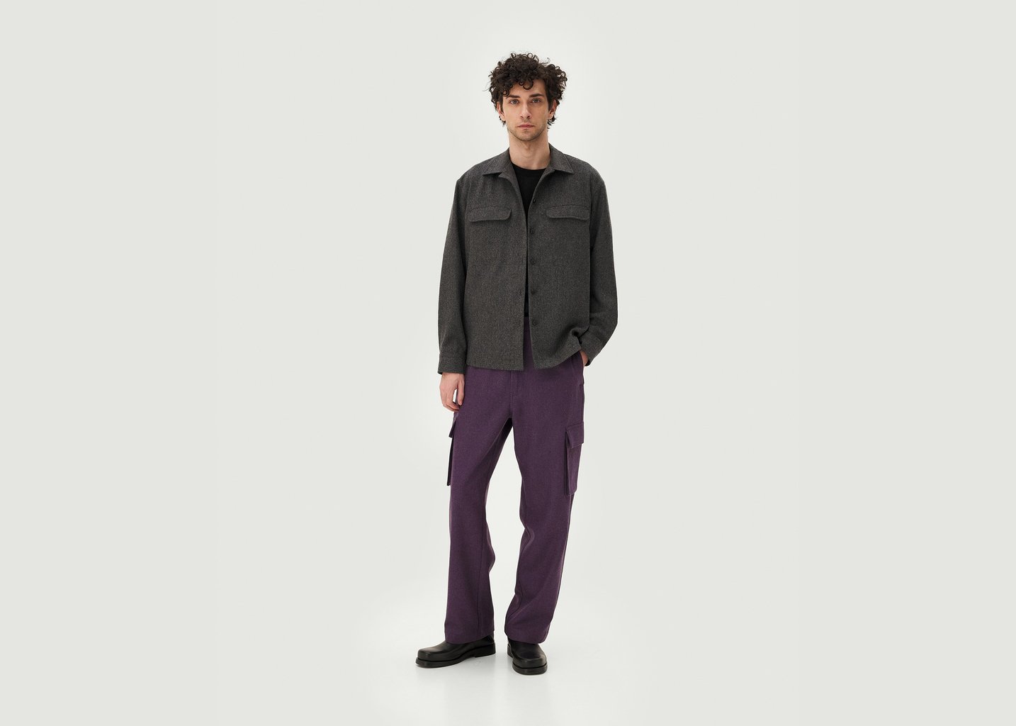 L'exception Pantalon Cargo Violet Noyoco