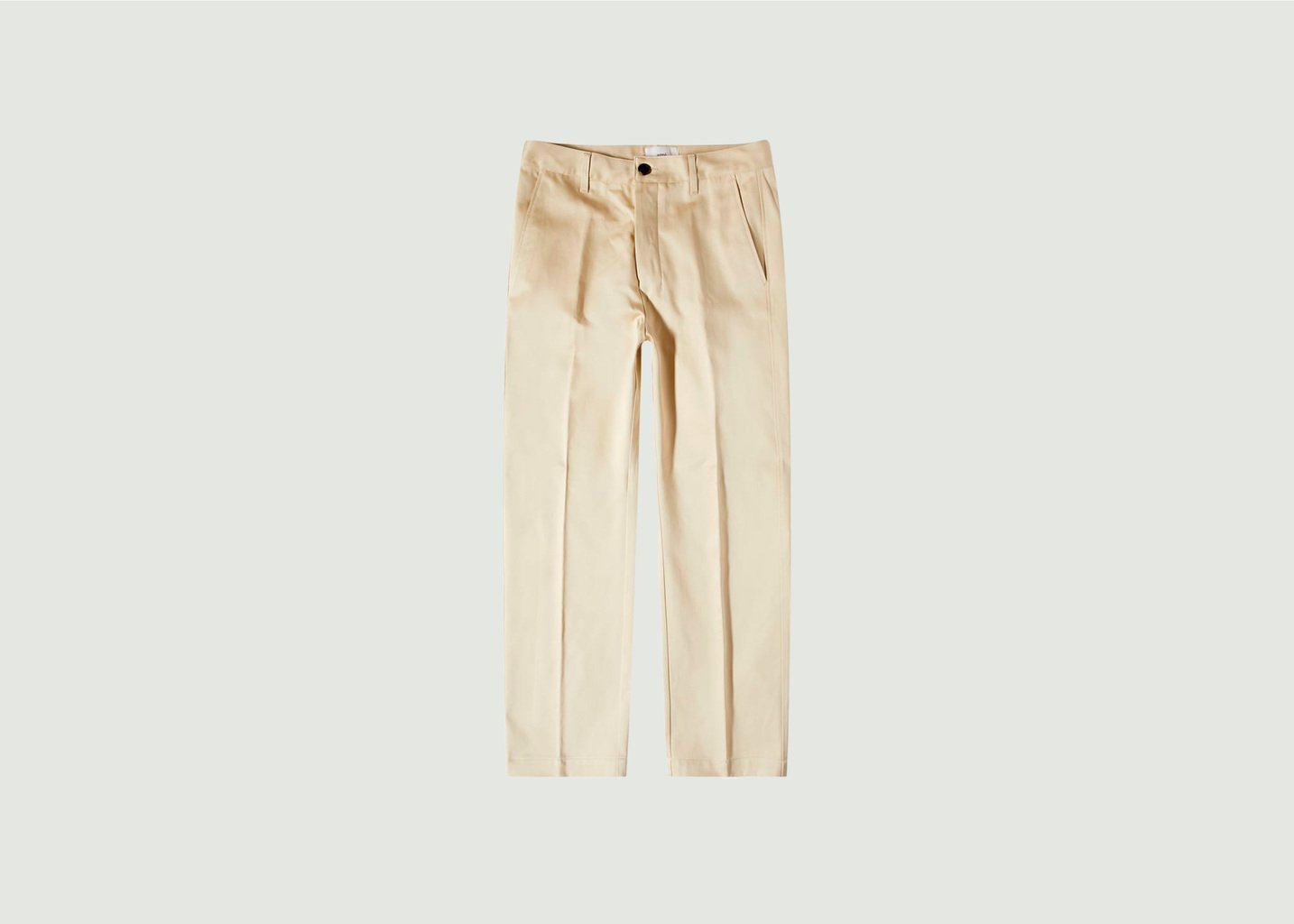 l'exception Pantalon Chino Droit Beige AMI Paris