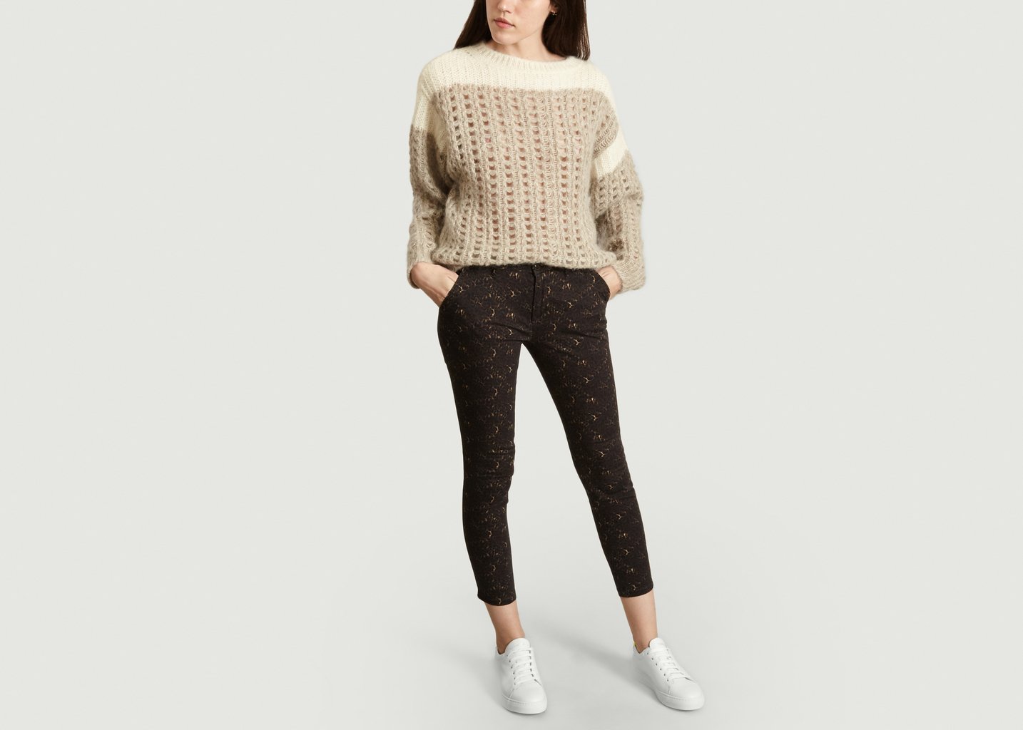 L'exception Pantalon Chino Sandy Marron Reiko