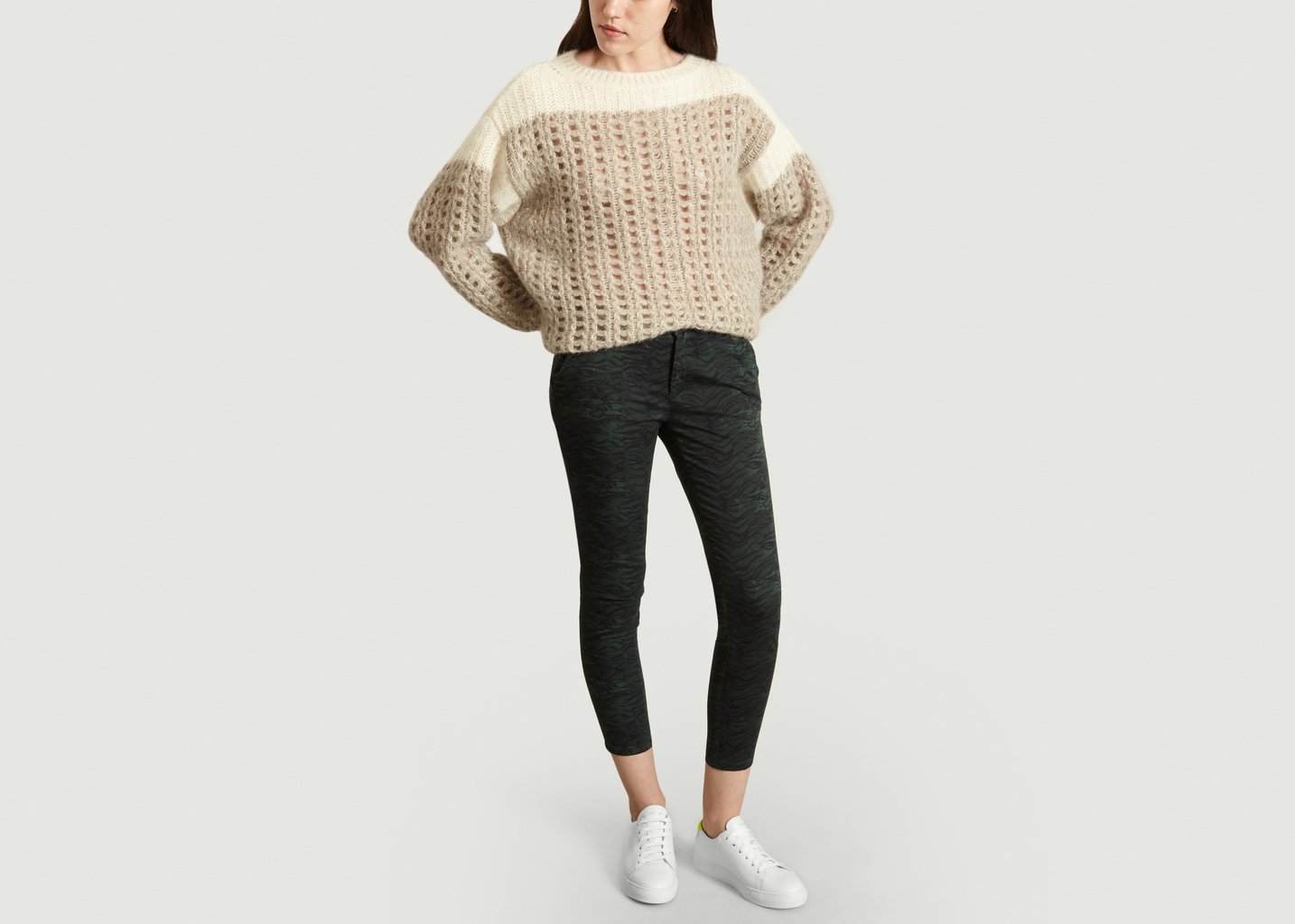 L'exception Pantalon Chino Sandy Vert Reiko