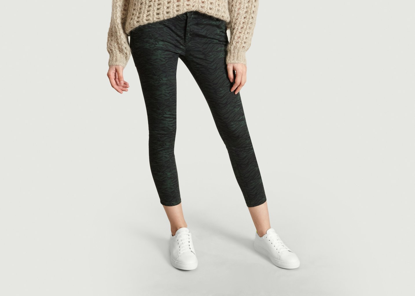 l'exception Pantalon Chino Sandy Vert Reiko