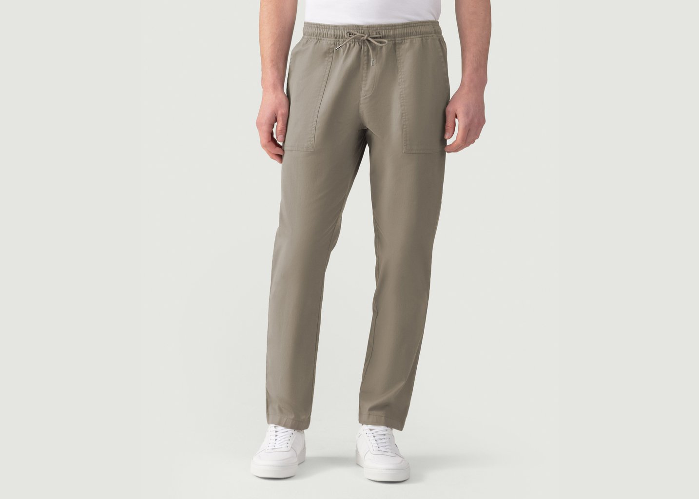 L'exception Pantalon Chino Sport Beige Ron Dorff