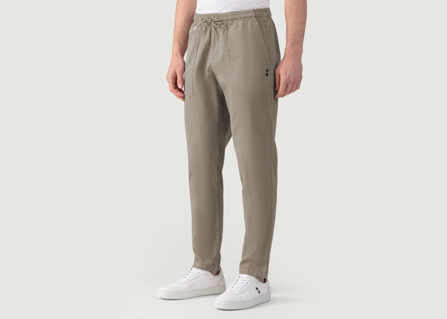 L'exception Pantalon Chino Sport Beige Ron Dorff