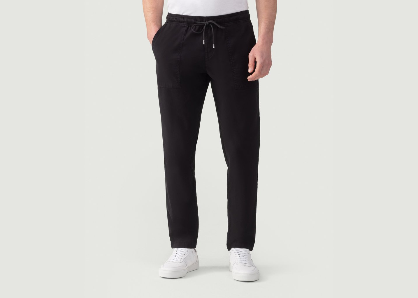 L'exception Pantalon Chino Sport Noir Ron Dorff
