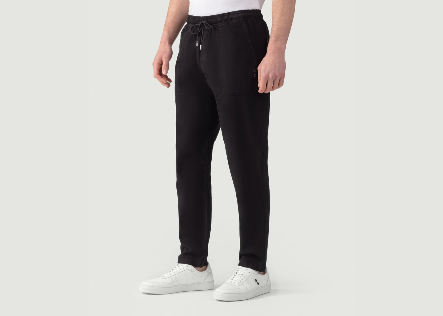 L'exception Pantalon Chino Sport Noir Ron Dorff
