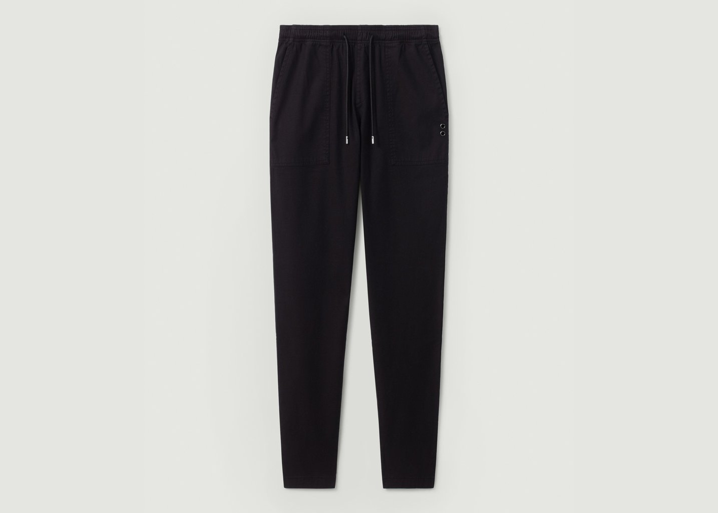 l'exception Pantalon Chino Sport Noir Ron Dorff