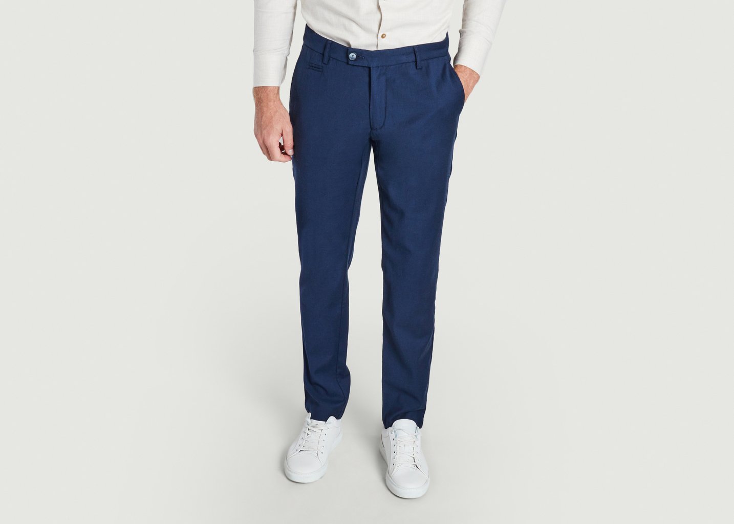 l'exception Pantalon City 5 Bleu JagVi Rive Gauche