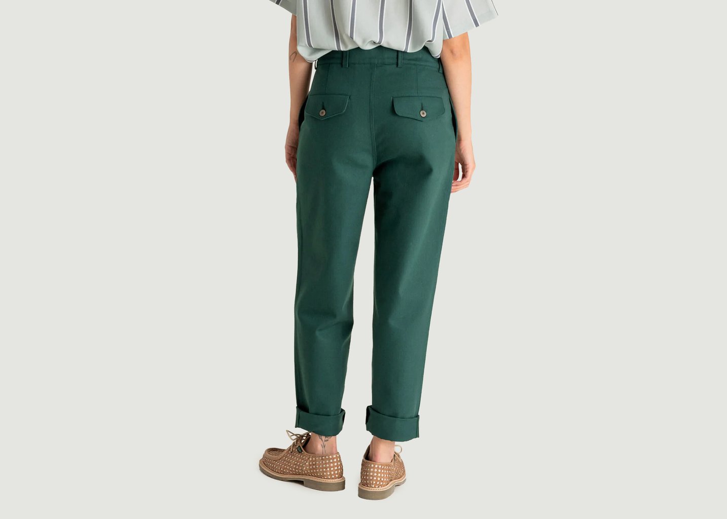 L'exception Pantalon Dali Vert Bouteille Noyoco