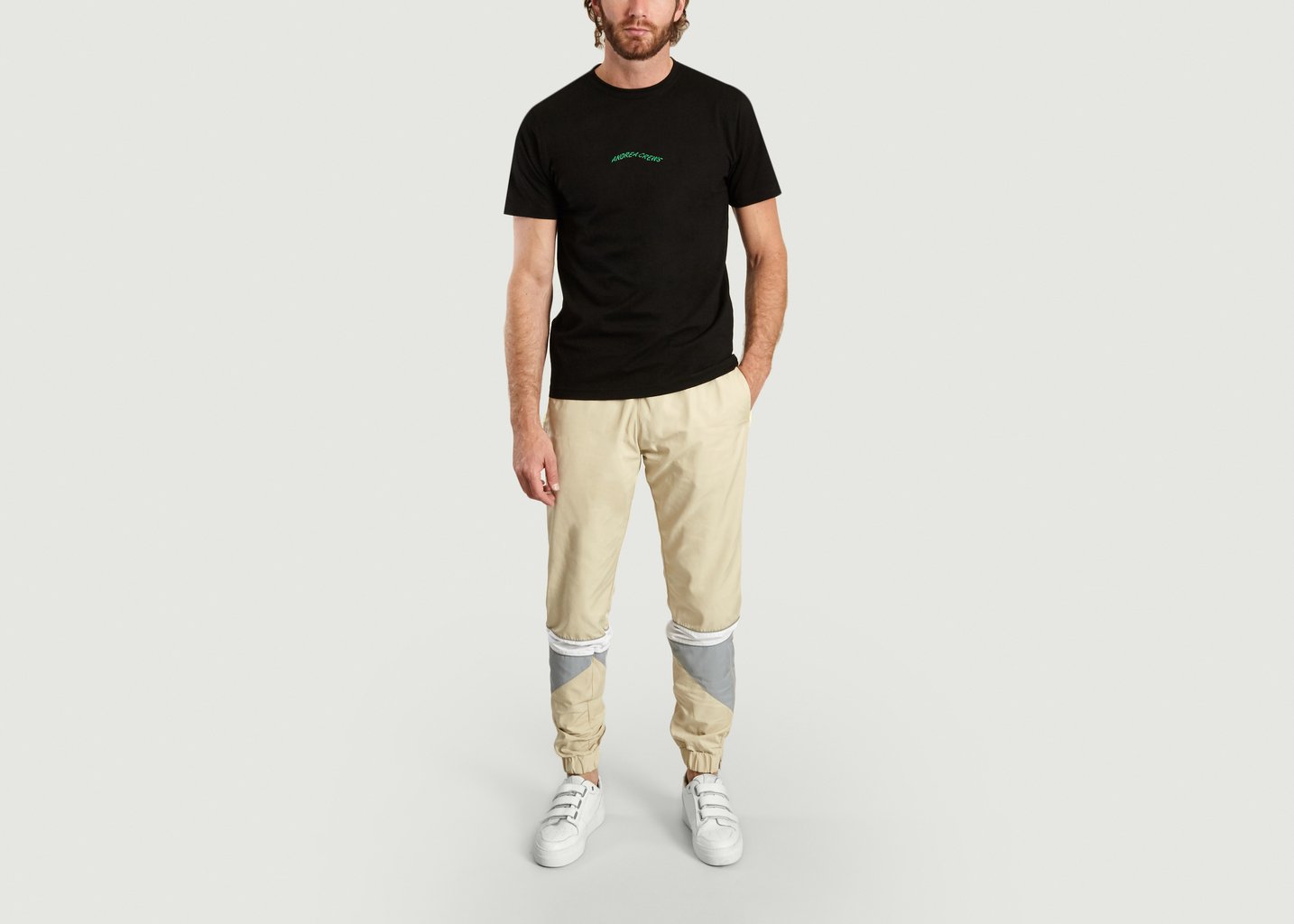 L'exception Pantalon De Jogging Beige Andrea Crews