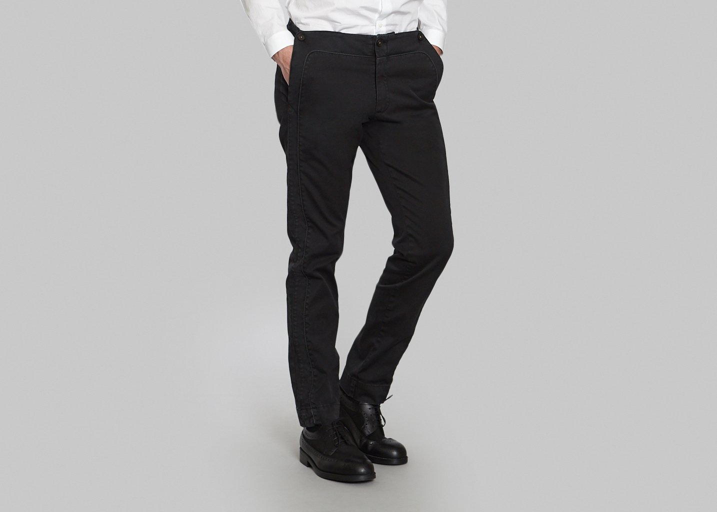 l'exception Pantalon Diego Noir Ly Adams