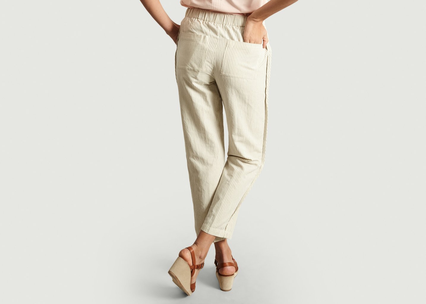 L'exception Pantalon Draw Ecru Folk