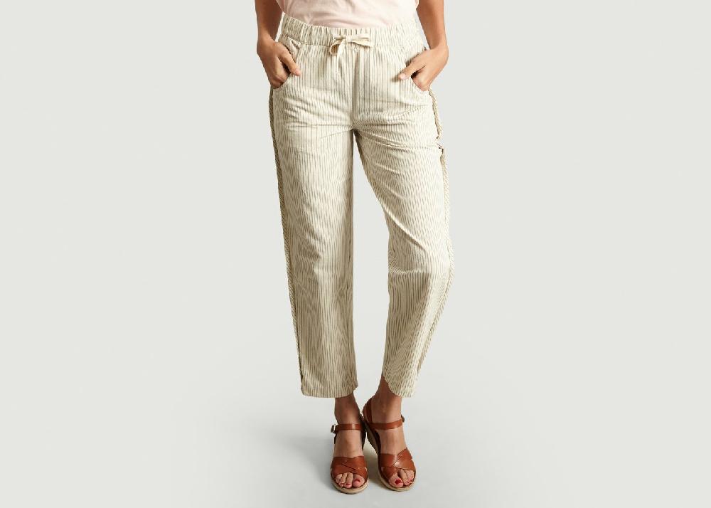 l'exception Pantalon Draw Ecru Folk