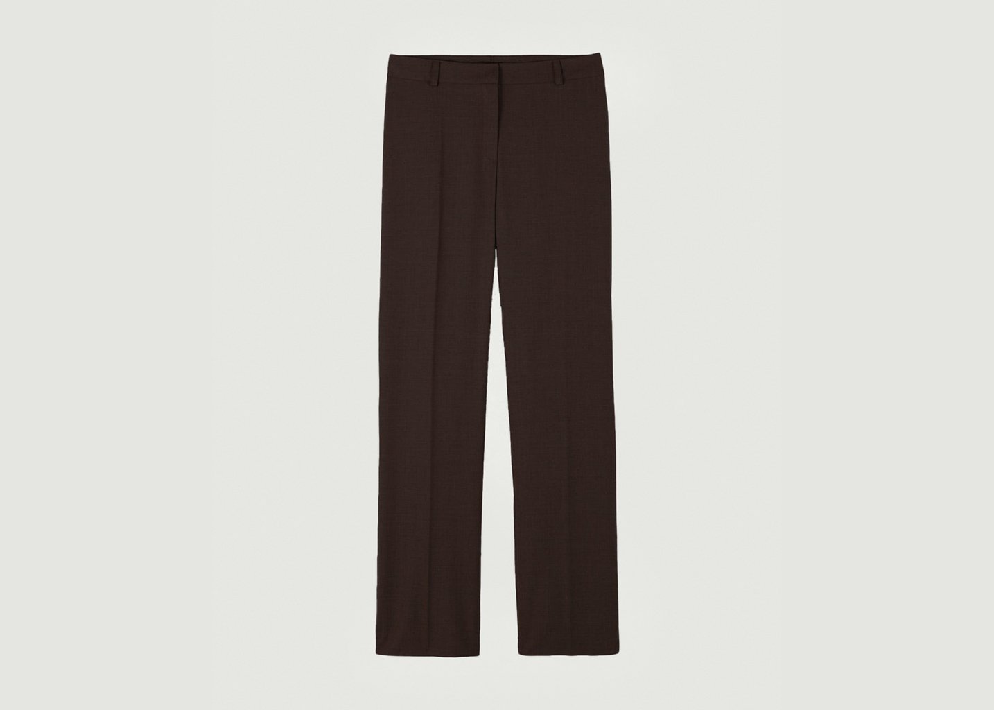 l'exception Pantalon Droit Marron 17H10