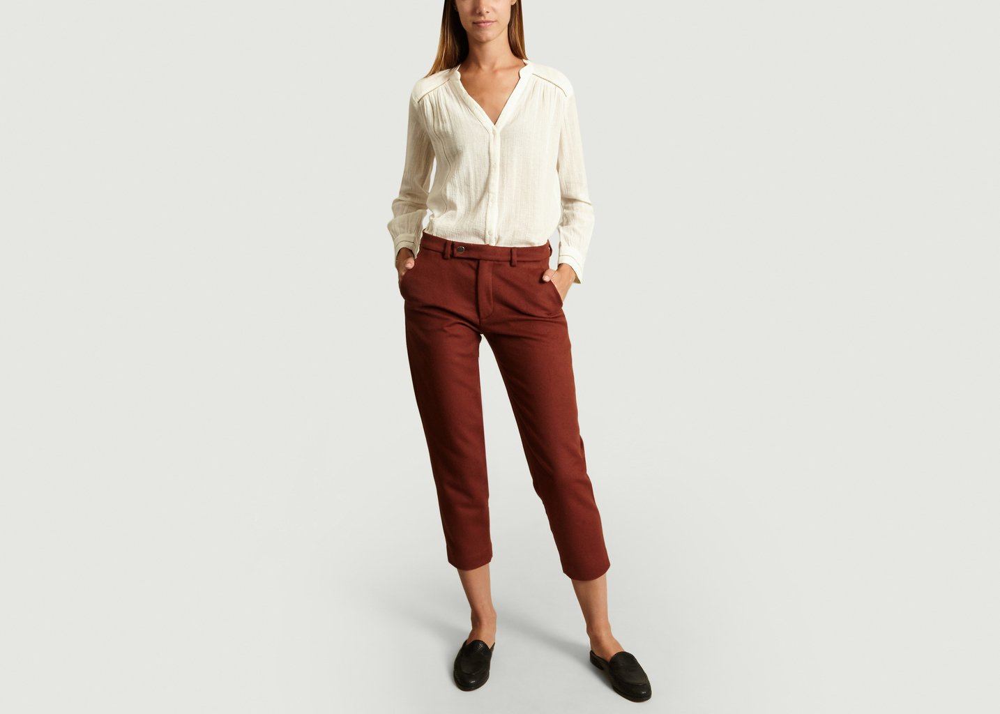 L'exception Pantalon DukeJanet Brique Roseanna