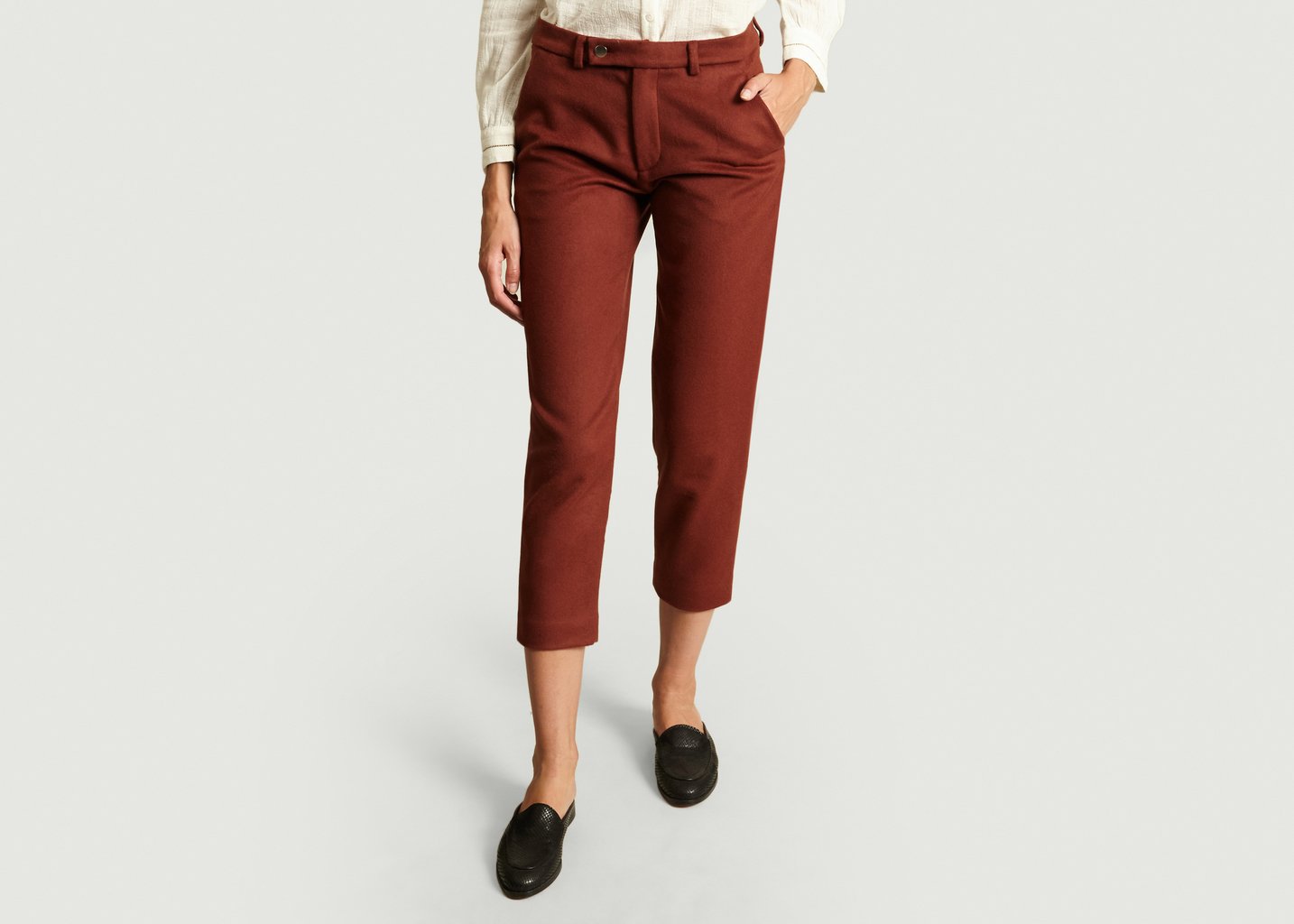 l'exception Pantalon DukeJanet Brique Roseanna