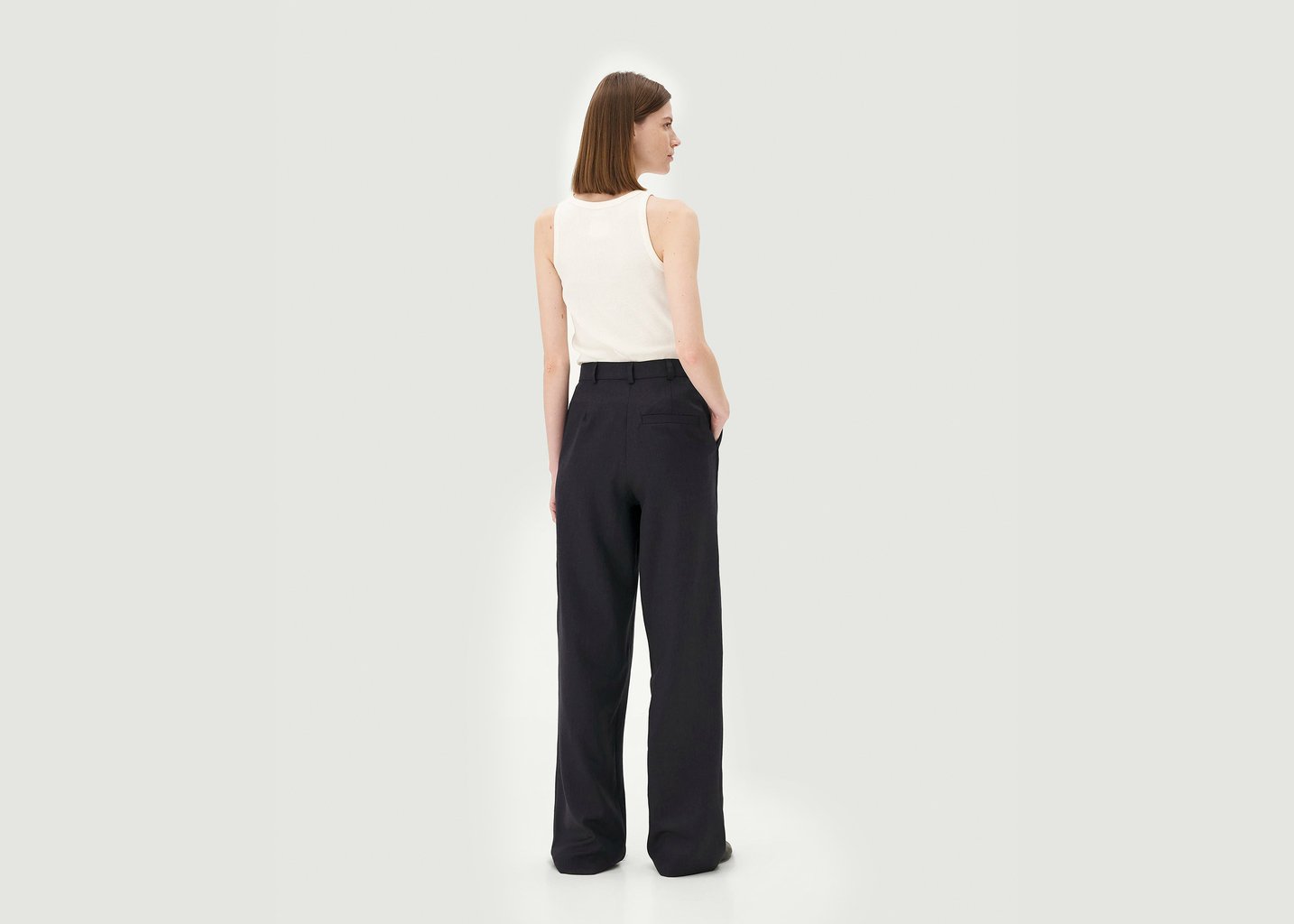 L'exception Pantalon Elodar Bleu Marine Noyoco